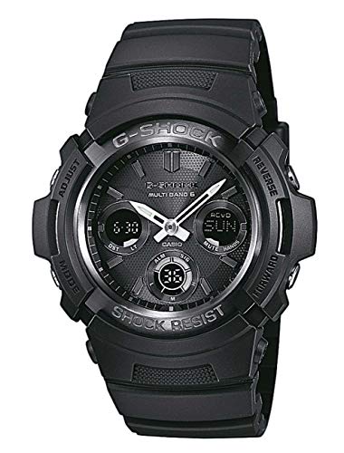 Casio G-Shock Analog-Digital Herrenarmbanduhr AWG-M100 schwarz, Solar und Funkuhr, 20 BAR