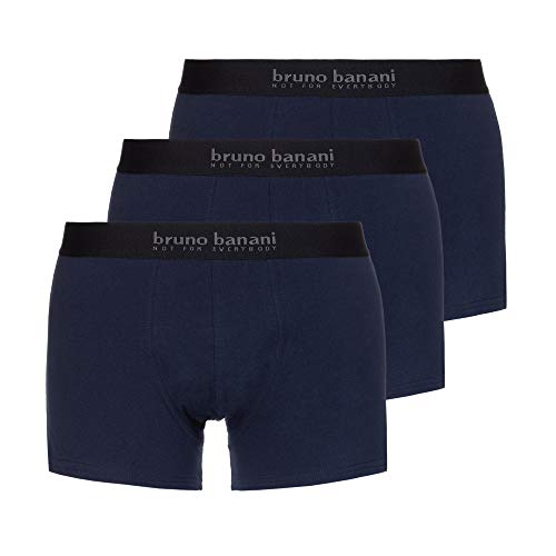 bruno banani Herren Short 3er Pack Energy Cotton Boxershorts, Blau (Navy 1302), Large (Herstellergröße: L)