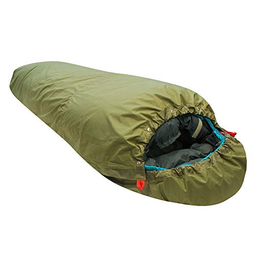 Yate Aven Biwak - wasserdicht - robust - Half Zip - 2 Reißverschlüsse Links und rechts - Biwaksack für Schlafsack - abnehmbares Moskitonetz - Schlafsack Hülle