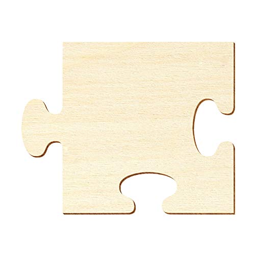 Bütic Holz Puzzle Puzzleteile Holzpuzzle - 5x5-50x50cm Basteln Deko, Artikel:Rand oben, Höhe x Breite:40 x 40cm