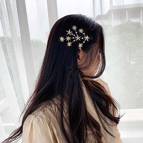 Neue süße Kristall-Haarspange Kopfbedeckung für Frauen Mode Mädchen Gold Silber Haargriff Haarschmuck Haarspangen Seitenclip (Farbe: A) (B)