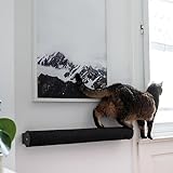 LucyBalu® Catwalk XL Katzen Kratzstamm für die Wand | Kratzbaum zur Wandmontage | Katzen Kletterwand Kratzmöbel | Kratzsäule für Katzen aus Sisal | Wand Naturkratzbaum | Sisalstamm | XL Anthrazit