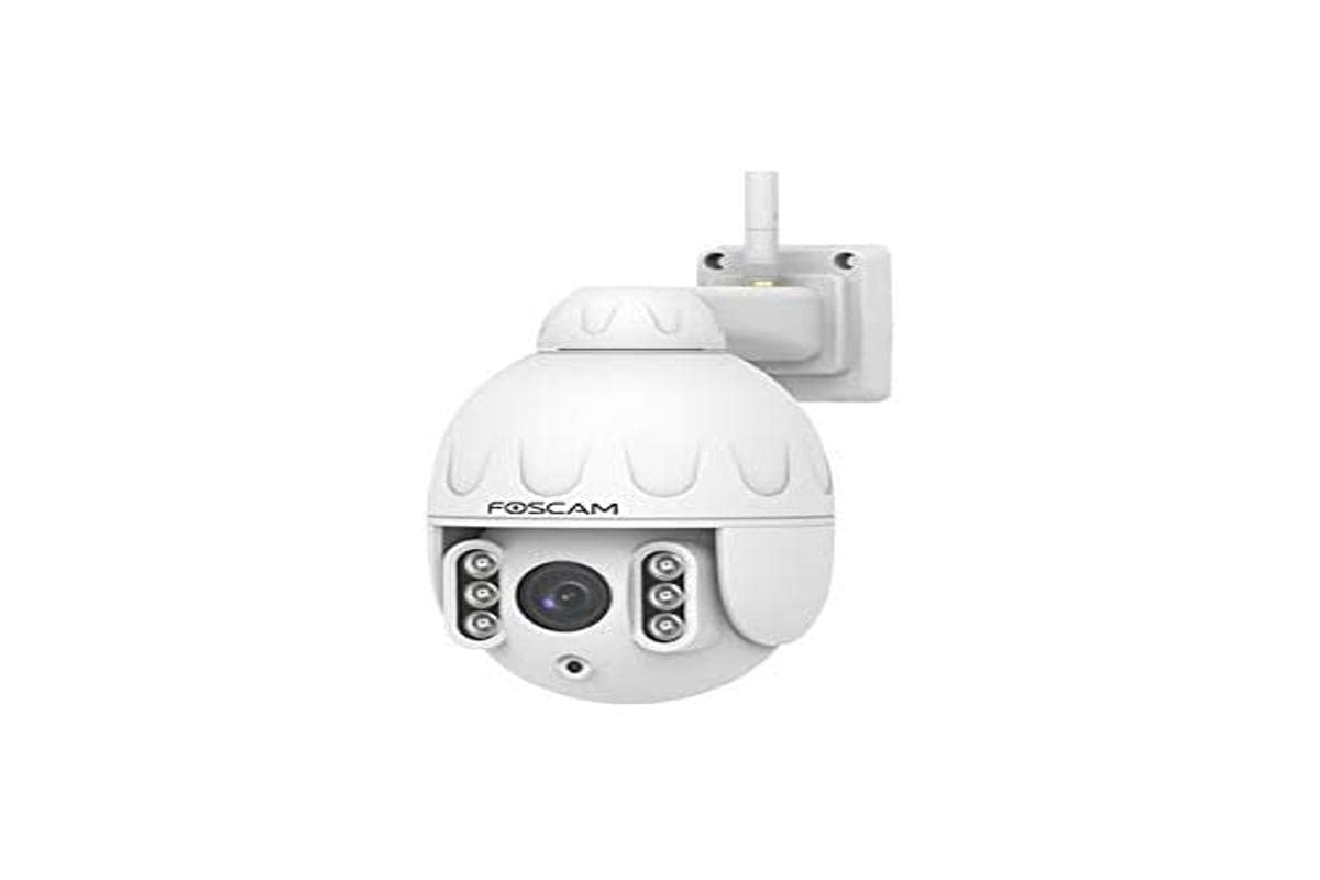 Foscam SD4 IP-Sicherheitskamera für den Außenbereich, Weiß, 4 MP, Zoom x4 - Überwachungskamera (IP-Sicherheitskamera, außen, weiß, Wand, 4 MP) ..