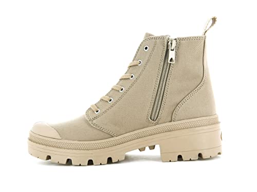 Palladium Damen Pallabase Twill Mode-Stiefel, karamell, 43 EU