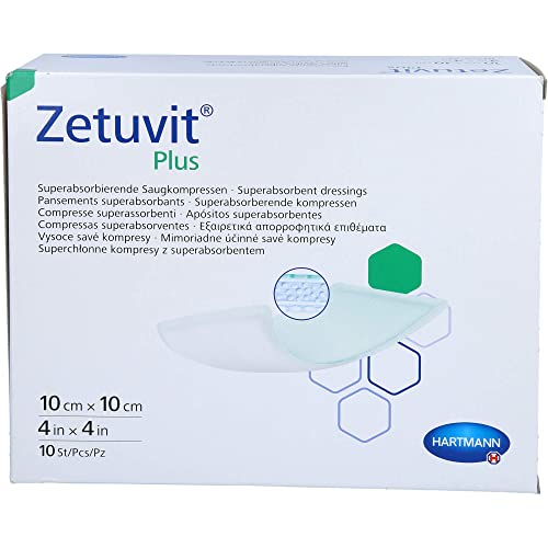 Zetuvit Plus Saugkompressen steril 10x10cm 10 Stück