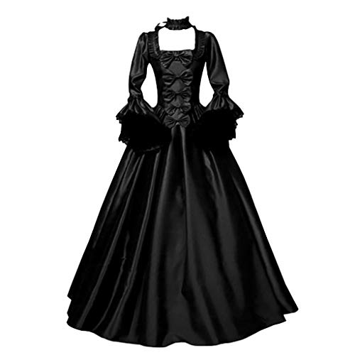 SALUCIA Damen Mittelalter Gothic Kostüm Elegant Retro Kleider Gewand Viktorianisches Renaissance Prinzessin Barock Rokoko Kleidung SA238