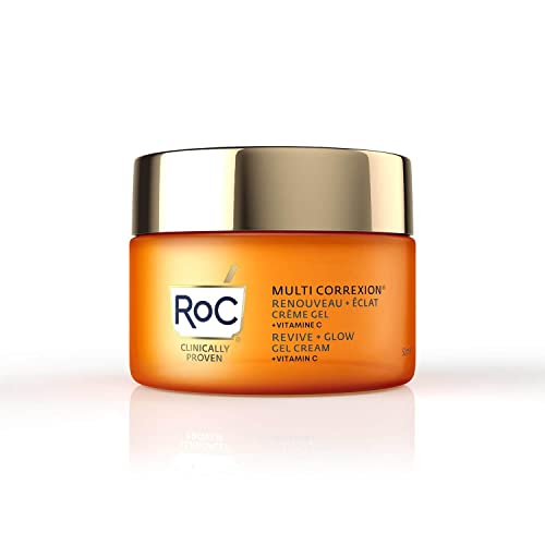 RoC - Multi Correxion Revive + Glow Vitamin C Gel Creme - Anti Falten und Altern - Straffende Feuchtigkeitspflege - 50ml