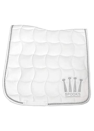 SPOOKS Dressage Pad Crown - DE (Farbe: white/silver; Größe: dressage)