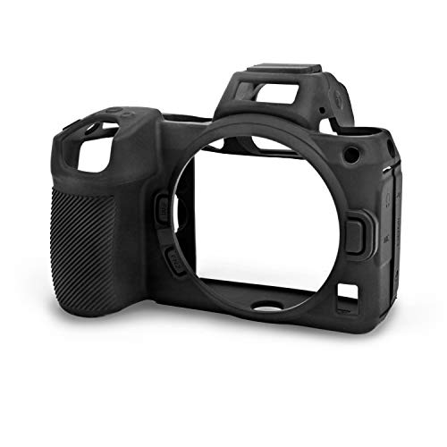 Walimex pro easyCover Silikon Kamera Schutzhülle für Nikon Z5, Z6 II und Z7 II schwarz – Schutz vor Stössen Kratzern Schmutz Spritzwasser, leicht passgenau rutschsicher, komfortable Bedienung