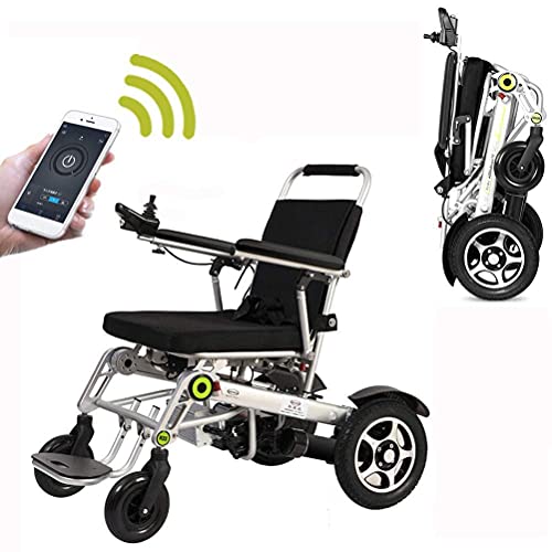 Deluxe Elektrorollstuhl Automatischer, offener/schnell zusammenklappbarer Mobilitätshilfe-Rollstuhl Leistungsstarker Doppelmotor Sicher und einfach zu fahren für zusätzlichen Komfort für behinderte/ältere Erwachsene