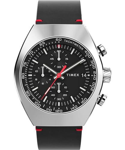 Timex Herren Analog Quarz Uhr mit Leder Armband TW2W50000VQ