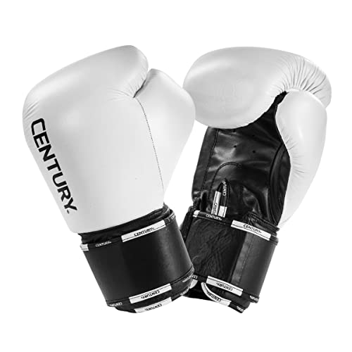 Century Creed Heavy Bag Boxhandschuhe Echtleder Sparring Training Weiß Schwarz 18oz