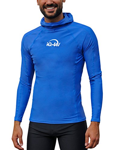 iQ-UV Herren UV 300 Hooded Shirt Long Sleeve, dark-blue, 3XL (58)