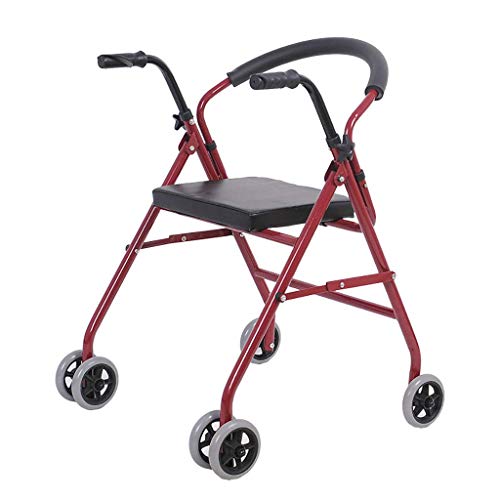 Faltbare Gehhilfen, Gehgestell, Laufrad mit Sitz für behinderte ältere Menschen, Handschub-Gehhilfen