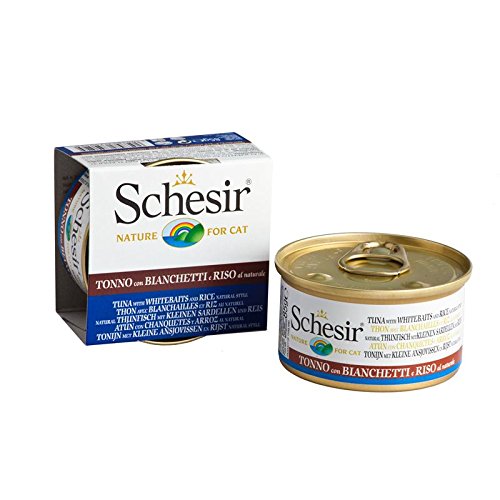 Schesir Natural Thunfisch & Sardellen Reis | 24x 85g Katzenfutter