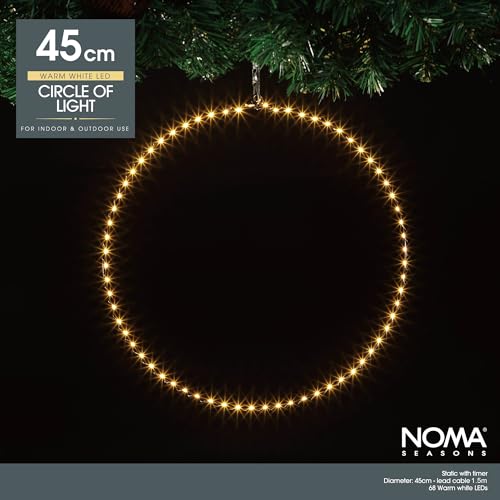 Noma Lichtkreis, 68 warmweiße LEDs, 45 cm (1 Stück)