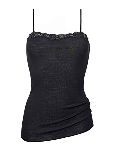 Calida Damen Richesse Lace Unterhemd, (schwarz 996), 50 (Herstellergröße: L=48/50)