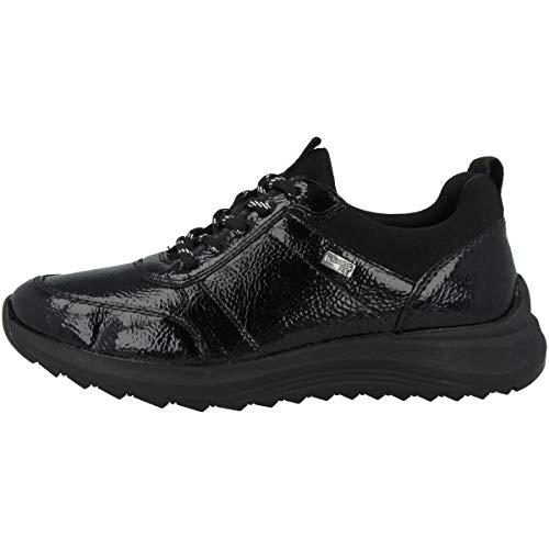 Remonte Damen D5704 Sneaker, Black/Schwarz/ 02