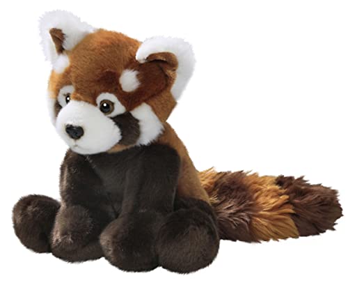 Roter Panda, Katzenbär sitzend als Plüschtier, Kuscheltier ca. 25cm, ca. 37cm mit Schwanz von Carl Dick 3155