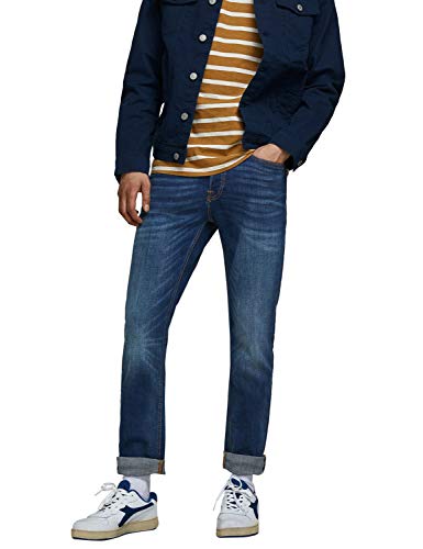 JACK & JONES Herren JJITIM JJORIGINAL AM 782 50SPS NOOS Slim Jeans, Blau (Blue Denim Blue Denim), W34/L32