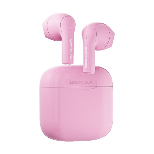Happy Plugs Joy – Fashion Wireless Earphones - 12 Hours Battery Life - Iconic Colors - Sweatproof – Pink