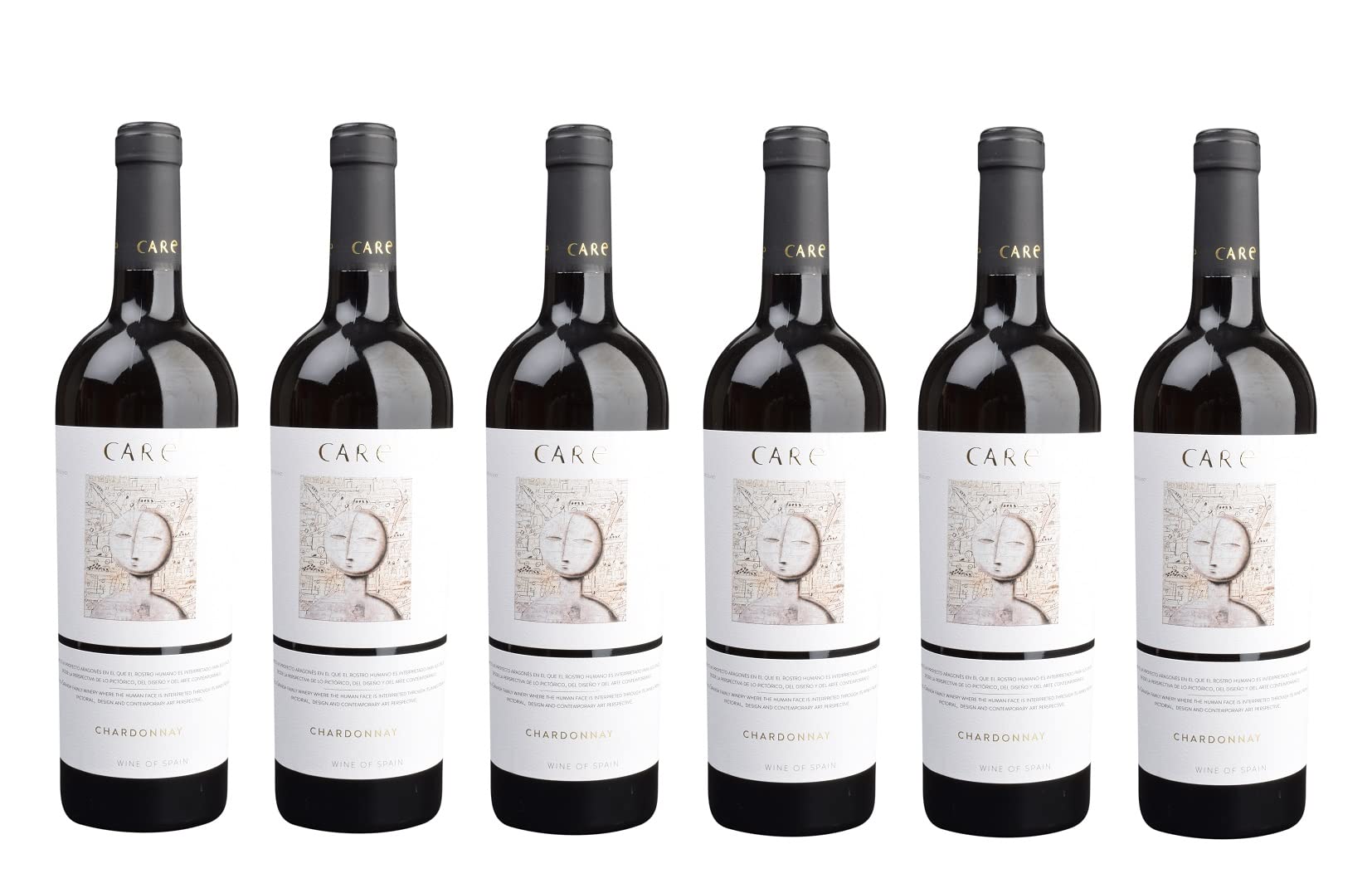 6x 0,75l - Care - Chardonnay - Cariñena D.O. - Spanien - Weißwein trocken