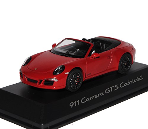 Schuco Porsche 911 991 Carrera GTS Cabriolet Rot Ab 2011 1/43 Modell Auto