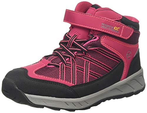 Regatta Unisex-Kinder Samaris V Junior Waterproof Hiking Boot Trekking-& Wanderstiefel, (Dark Cerise/Neon Pink Zv2), 38 EU
