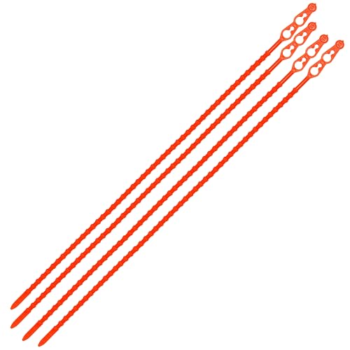 1000 x Blitzbinder Rasterschlaufen Universalbinder Kabelbinder in rot 120 mm lang 693212