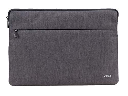 Acer Notebook Tasche / Protective Sleeve (geeignet für alle 15,6 Zoll Notebooks und Chromebooks und kleiner, universelle Schutzhülle, mit Fronttasche) grau