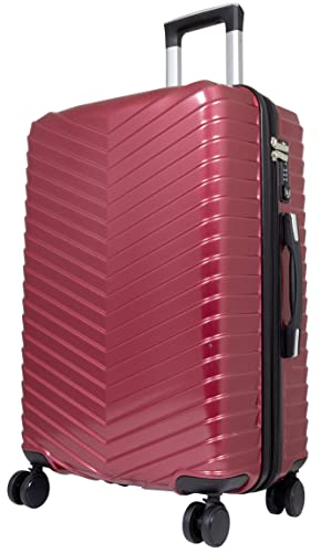 Trendyshop365 City-Koffer Meran 66 cm 62 Liter 4 Räder TSA-Schloss Rot