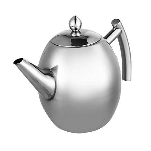 Wasserkocher, Edelstahl-Wasserkocher - Whistling-Wasserkocher - Wasserkocher mit großem Fassungsvermögen, einschließlich Filter - Teekanne, robuste Edelstahl-Teekanne(1,5 l)