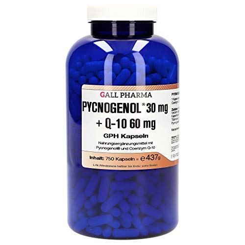 Gall Pharma Pycnogenol 30 mg + Q-10 60 mg GPH Kapseln, 750 Kapseln