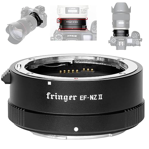 ZTIANFOTO Fringer EF-NZ Autofokus-Adapterring für EOS EF Objektiv auf NZ Mount Kameras Z6 Z7 Z50 Z5 Z6II Z7II Zfc. (EF-NZ)