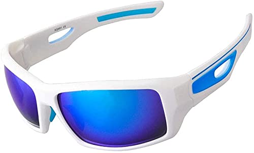 ZRDSZWZ Zuverlässige Outdoor-Sport-/Fahrradbrille, polarisierte Sonnenbrille, Mountainbike-Brille, ultraleichte Sonnenbrille, bunte Fahrradbrille, winddichte Brille, schwarz (Farbe: blau)