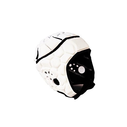 BARNETT Heat PRO Rugby Helm, Spielhelm Profi, Farbe weiß (M)