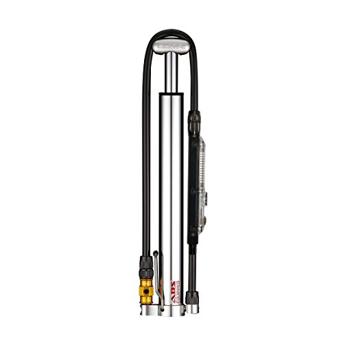 LEZYNE Minipumpe CNC Micro Floor Drive Digital HVG, Silber-glänzend 90PSI, 30cm, 1-MP-MFDR-V206HVDG, 30,0cm