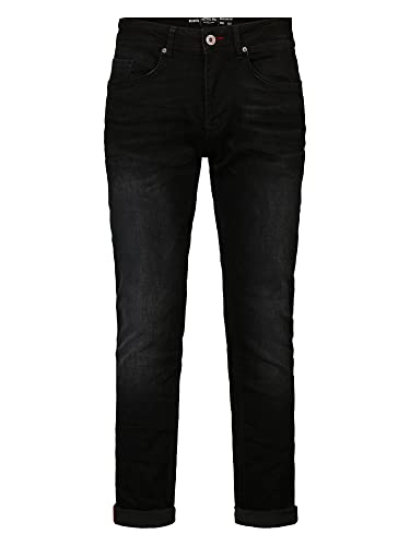 Petrol Industries Herren Straight Fit Jeans Denim Tapered Regular Straight Fit schwarz W 33 L 34