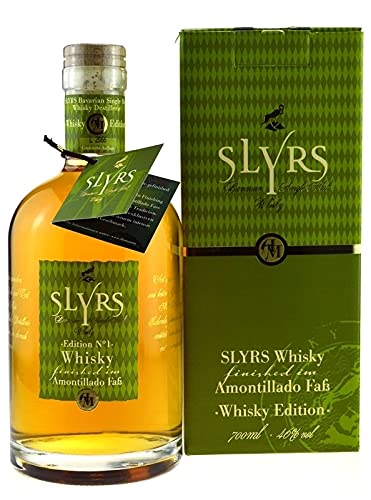Rarität: Slyrs Whisky finished im Amontillado Faß 0,7l Edition 1 mit Geschenkpackung