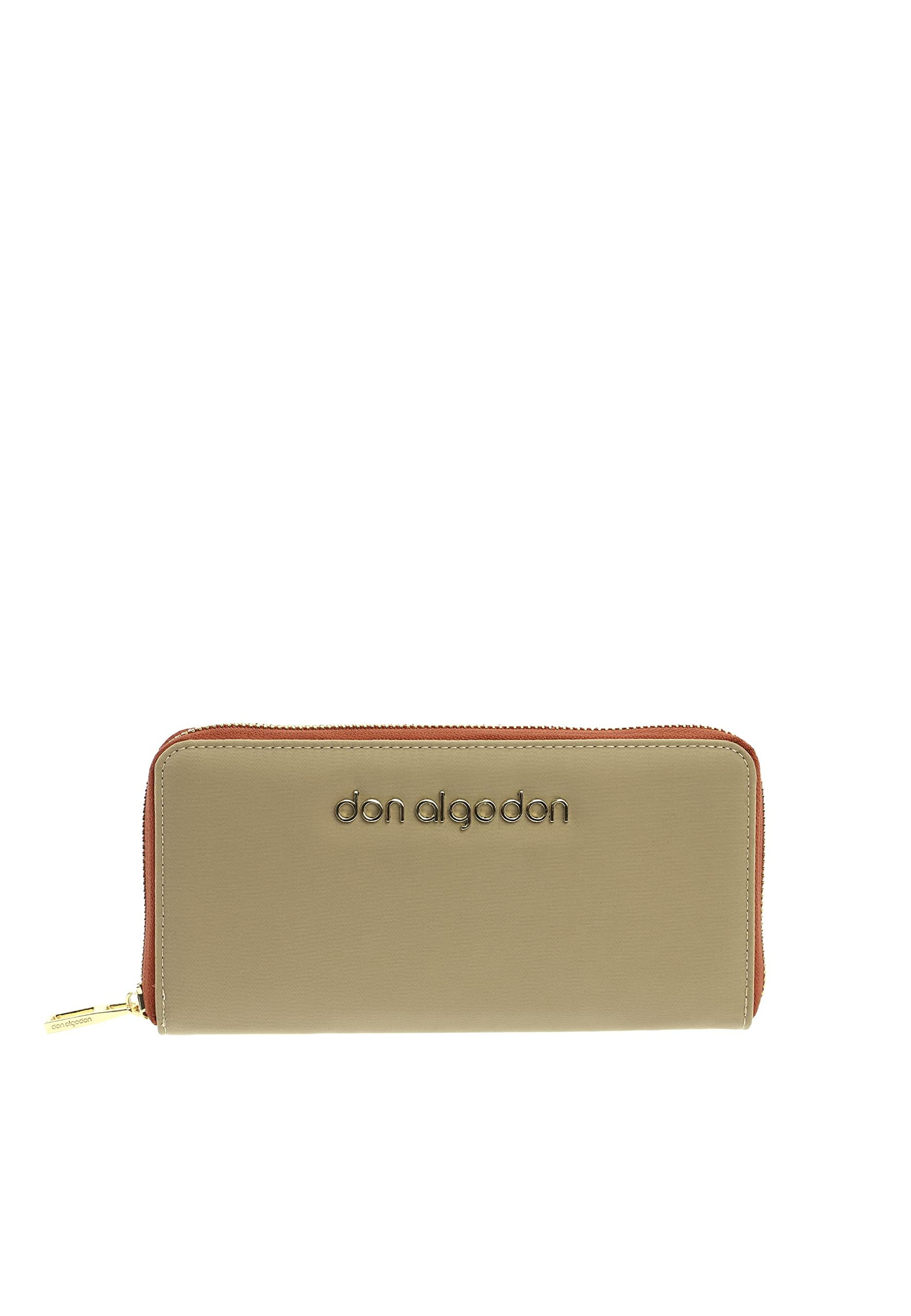 DON ALGODON - Geldbörse für Damen mit Kartenfächern für Frauen - Geldbörse und Geldbeutel Damen Silvia, beige, 20x2x10 cm