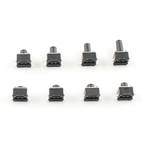 elektronischer Schalter 50 Stück Mikroschalter 4,5 x 4,5 Momentary SMT SMD Tactile Tact Push Button 4 Pin 4,5 x 4,5 x 3,8/4,3/4,5/4,8/5/6/7/8 mm 3,8 mm 4,3 mm 4,5 mm (Color : 4.5x4.5x3.8mm)