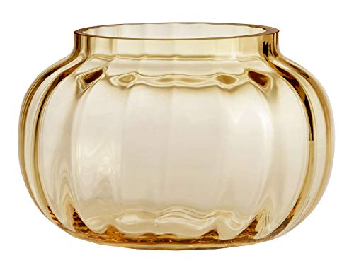 Holmegaard Teelichthalter Ø9.5 cm Primula aus mundgeblasenem Glas, gelb
