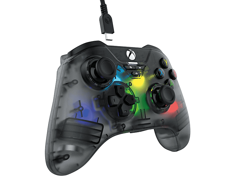 SNAKEBYTE GAMEPAD RGB X Gaming-Contoller Transparent-Grau für Xbox Series S, X, PC 2