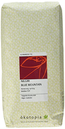 Ökotopia Schwarzer Tee Nilgiri Blue Mountain, 1er Pack (1 x 500 g)