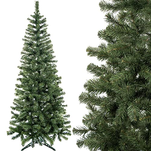 SPRINGOS Tannenbaum Tanne 120 cm Weihnachtsbaum Künstlich Naturgetreu Christbaum inkl. Ständer