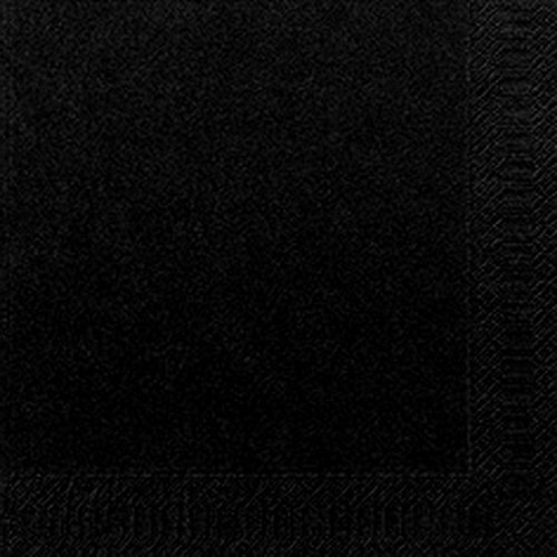 Duni Zelltuch-Servietten schwarz 33x33cm 3-lagig 1/4-Falz 4x250 Stück