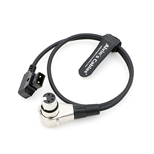 Alvin's Cables XLR 4 Pin Buchse Rechtwinklig zu D-Tap Stromkabel für ARRI Kamera Monitor 60CM