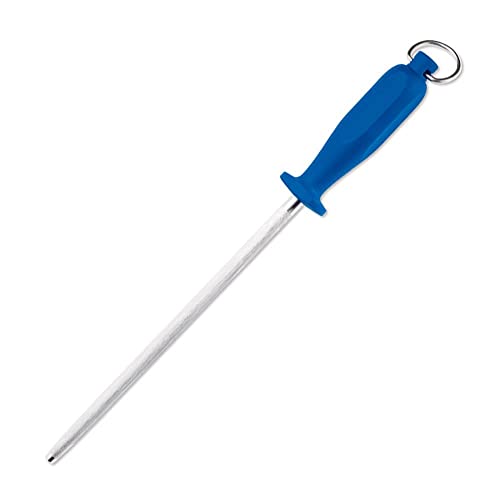 Giesser seit 1776 - Made in Germany - Abziehstahl Basic Steel blau, rund, Messerschärfer, 25 cm, normalzug, mittelfein, 9924 25 b