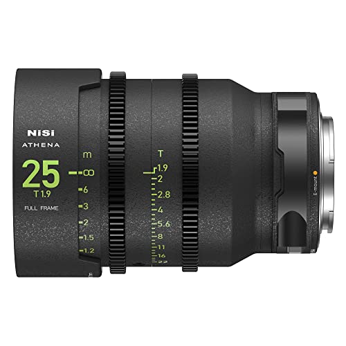 NiSi 25mm T1.9 Athena Prime Cine Objektiv Vollformatobjektiv für Sony E-Mount