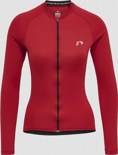 newline Women's Womens CORE Bike L/S Jersey Shirt, Tango Red, XS
